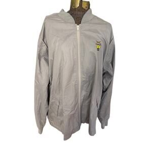 Vintage 103 Div. World War II Gray Embroidered Bomber Jacket Size XL